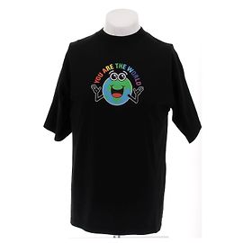 Balenciaga Tee shirt noir "You are the World"