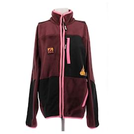 Gilet in pile bordeaux con zip - Autre Marque