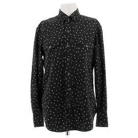 Saint Laurent Black Stars Cotton Shirt