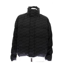 Balenciaga Giacca nera con stampa