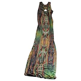 Autre Marque Vestido Largo con Patrón Étnico