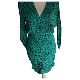 Vestido de seda estampada Berenice