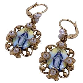 Orecchini Dolce & Gabbana Madonna in oro giallo 18 carati