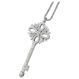 Collana con pendente chiave Tiffany Victoria Tiffany & Co Diamante Argentata