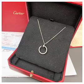 Collana Cartier Love Clasp in platino con diamante