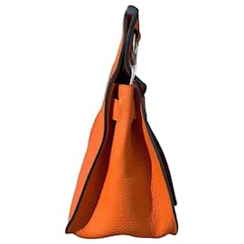 Hermès Gypsy 28 Handtasche Orange Leder