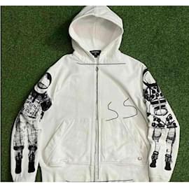 Chanel Sudadera con cremallera blanca Astronauta