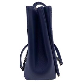 Borsa Chanel Mumbai in pelle blu con tracolla
