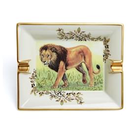 Hermès Vintage Vide Poche Lion Feline Ashtray Trinket Bowl Hermes NIB