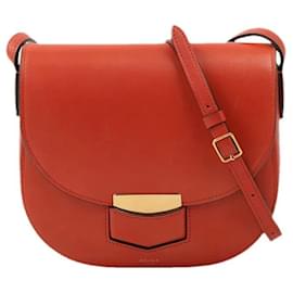 Borsa Trotteur Piccola Céline Arancione Pelle