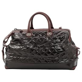 Chanel Gran Tote en Cuero Charol Burdeos