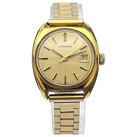Orologio da Donna Longines, Orologio Meccanico Manuale, Orologio Placcato Oro