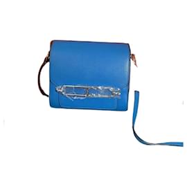 Bolso de mano Hermès Roulis 19 Lovecraft piel azul