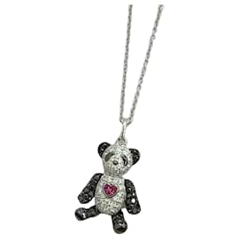 Autre Marque Collana Qeelin Bobo Panda in diamanti