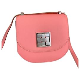 Hermès Mosaic 19 1Q Handtasche aus rosa Leder