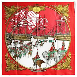 Hermès Seidenschal - Marine und Kavallerie