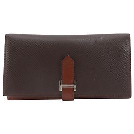 Hermès Hermes Bearn Soufflé Lange Geldbörse