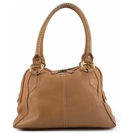 Céline Borsa a spalla in pelle beige Celine