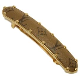 Fermaglio per capelli dorato con logo LV Flower Sweet Dreams di Louis Vuitton