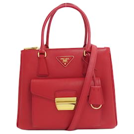 Borsa a mano 2 in 1 in pelle Saffiano Prada