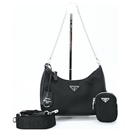 PRADA Re-Edition 2005 Borsa a Spalla in Nylon e Pelle - Prada