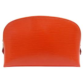 LOUIS VUITTON POCHETTE COSMETICA PM IN PELLE EPI ARANCIONE