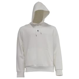 Hoodie aus weißer Baumwolle mit gesticktem Polo Ralph Lauren-Logo
