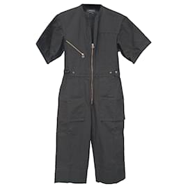 Mono con cremallera Talma en algodón negro de Isabel Marant