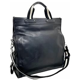 Bally Leder Streifen Tote Bag
