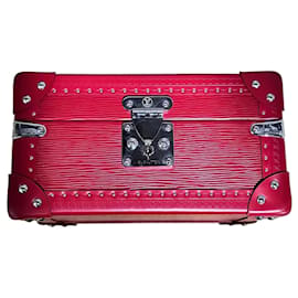 Louis Vuitton Coffret Trésor 24 en cuir Epi rouge