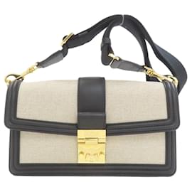Sac fourre-tout en toile et cuir MCM
