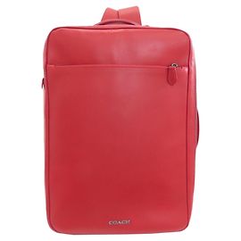 Zaino/Daypack Convertibile Coach C6877 Graham in pelle rossa