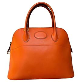 Borsa Hermès Bolide 31 in pelle arancione