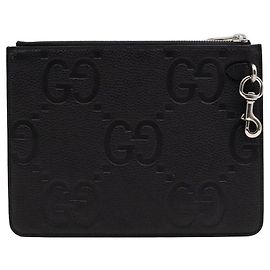 Pochette Gucci Jumbo GG Monogram Pelle Nera