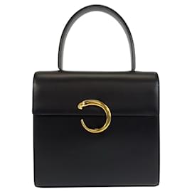 Borsa in pelle nera Panthère di Cartier