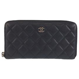Portafoglio in pelle nera Chanel