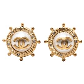 Orecchini in strass Chanel Coco Mark
