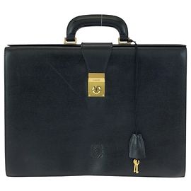 LOEWE Anagram Borsa da lavoro in pelle nera