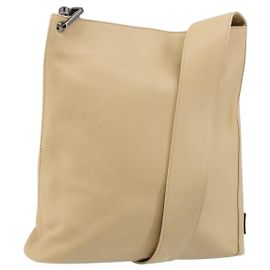 Borsa a Spalla in Pelle Beige Argento GUCCI 91761 Auth 176780