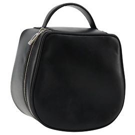 GUCCI Vanity Borsa a Mano in Pelle Nera Argento Auth ep14055