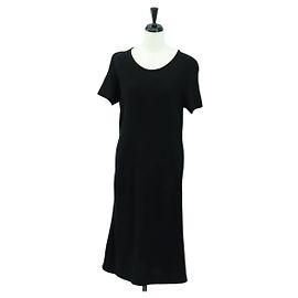Salvatore Ferragamo Traje de Baño de Algodón Negro Auth 174769A