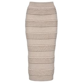 Falda de punto Burberry London beige