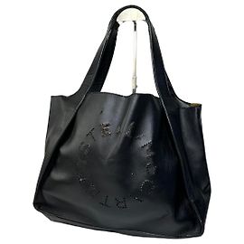 Stella Mc Cartney Bolso tote vintage Stella McCartney de cuero vegano negro