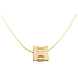 Collier en métal ivoire H-Cube Cage d'H d'Hermès