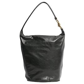 Bottega Veneta Borsa a spalla in pelle verde scuro con nodo