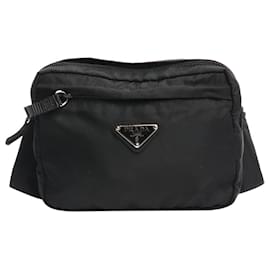 Prada Borsa a tracolla in nylon nero