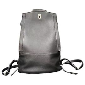 Mochila Hermès Love GR24 en cuero Evercolor negro