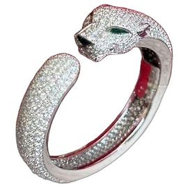 Bracciale Cartier Panthère Leopardo in platino e diamanti No. 16