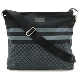 Borsa a Spalla in Nylon e Pelle Diamante Gucci