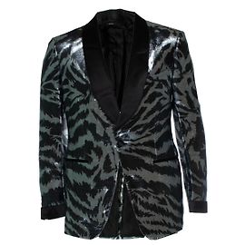Metallisch gestreifte Smokingjacke Atticus von Tom Ford
